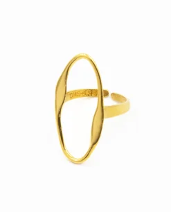 ANILLO HALO · PLATA BAÑO ORO