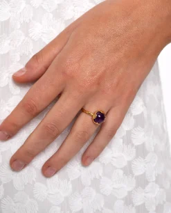 ANILLO REMEDY AMETHYST · BAÑO ORO