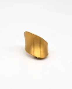 ANILLO WIND · ACERO BAÑO ORO