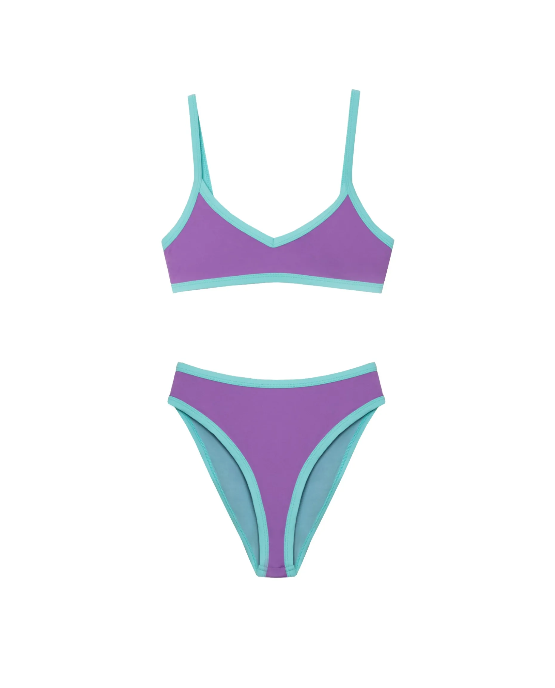 BIKINI MORAIRA · LAVANDA Y TURQUESA