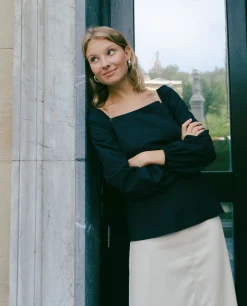 BLUSA BOTH WORLDS · NEGRO