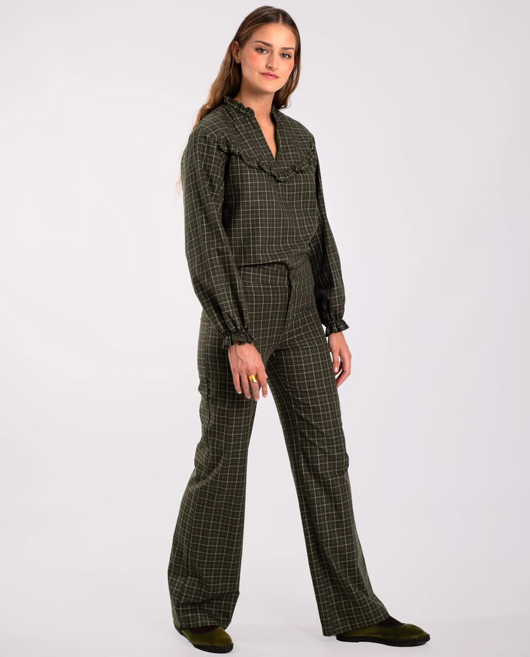 BLUSA CITY FIELDS · VERDE