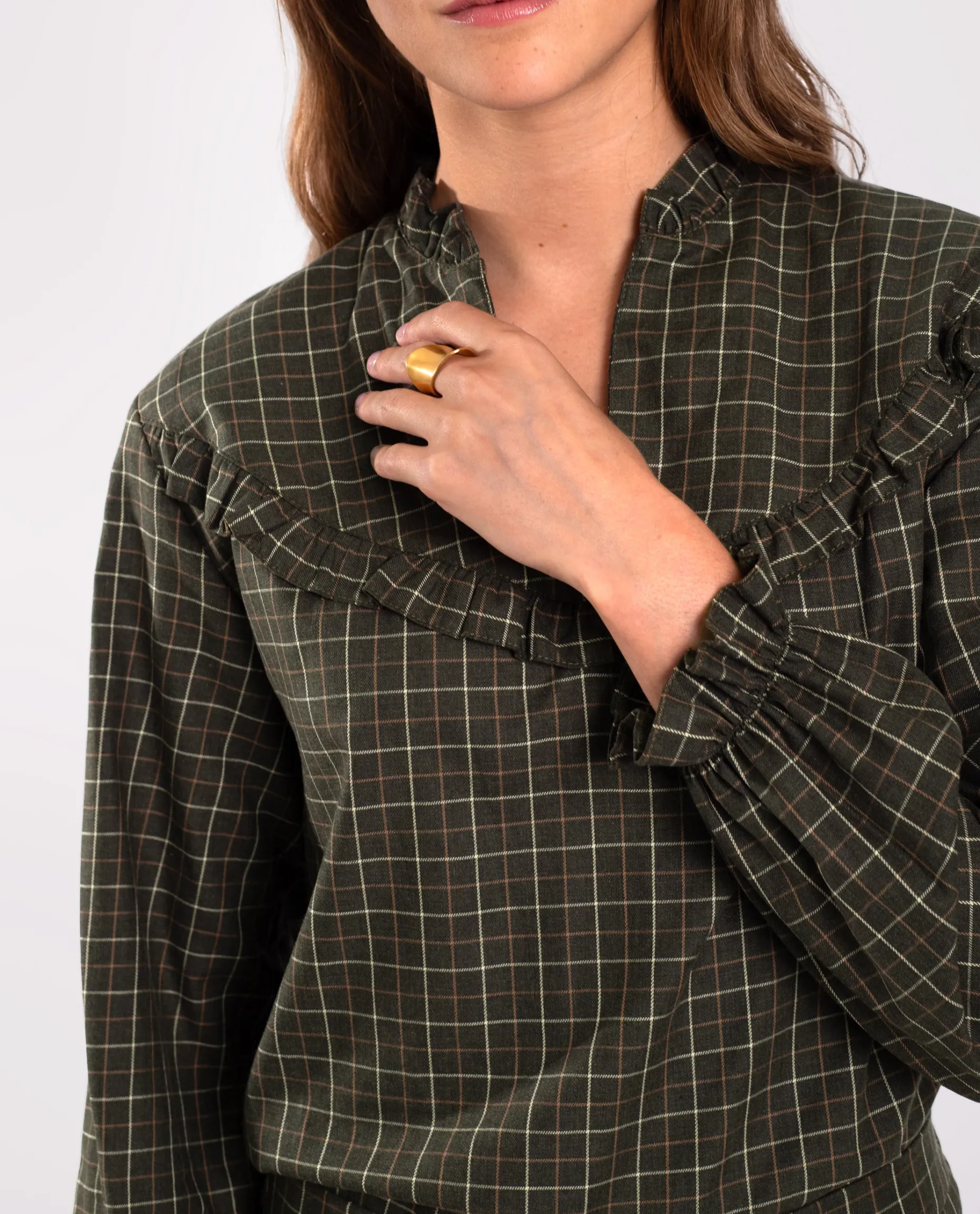 BLUSA CITY FIELDS · VERDE