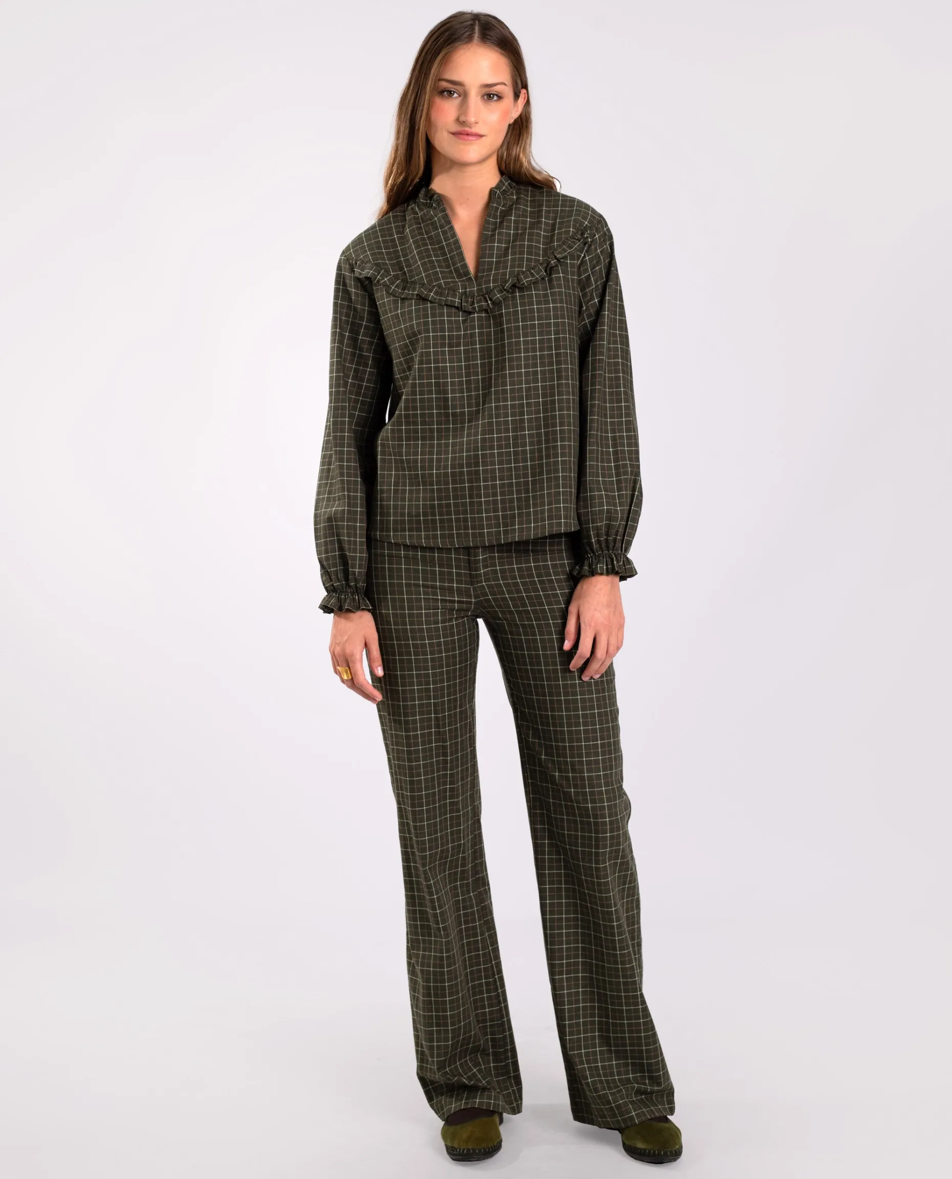 BLUSA CITY FIELDS · VERDE