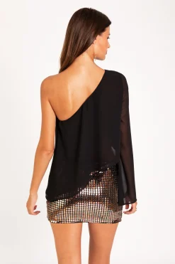 BLUSA MEET US THERE · NEGRO