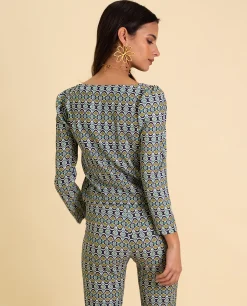 BLUSA MRS. JUÁREZ · PRINT VERDE