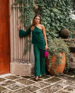 BLUSA MRS. OLMOS · VERDE BOTELLA
