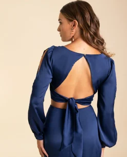 BLUSA MRS. VALLEJO · AZUL MARINO