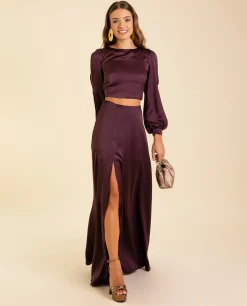 BLUSA MRS. VALLEJO · BERENJENA