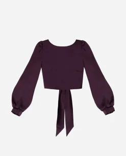 BLUSA MRS. VALLEJO · BERENJENA