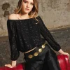 BLUSA STARRY BLISS · NEGRO