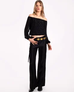 BLUSA STARRY BLISS · NEGRO