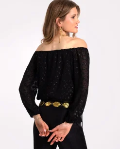 BLUSA STARRY BLISS · NEGRO