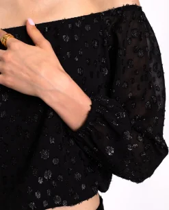BLUSA STARRY BLISS · NEGRO