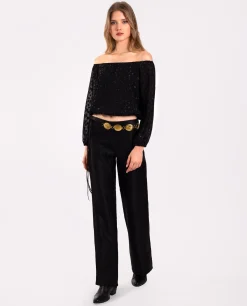 BLUSA STARRY BLISS · NEGRO