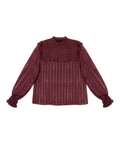 BLUSA TOGETHER AS ONE · BURDEOS