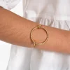 BRAZALETE CIRCLE · BAÑO ORO