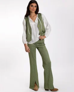 CHALECO BOHO COUNTRY · VERDE