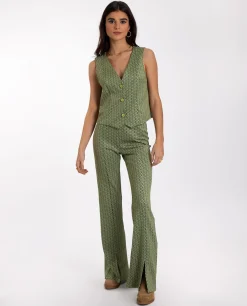 CHALECO BOHO COUNTRY · VERDE