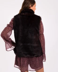 CHALECO MAKE A WAY · NEGRO Y MARRÓN