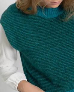 CHALECO TIMELESS VIBES · AZUL Y VERDE