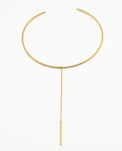 CHOKER LARIAT STICK · BAÑO ORO