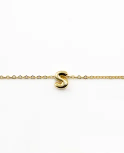 COLLAR LETRA EVERYDAY · PLATA BAÑO ORO