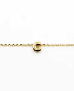 COLLAR LETRA EVERYDAY · PLATA BAÑO ORO