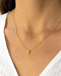 COLLAR LETRA EVERYDAY · PLATA BAÑO ORO