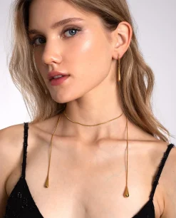 COLLAR RAIN · ACERO BAÑO ORO