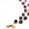 COLLAR ZIGY AMETHYST · ACERO BAÑO ORO