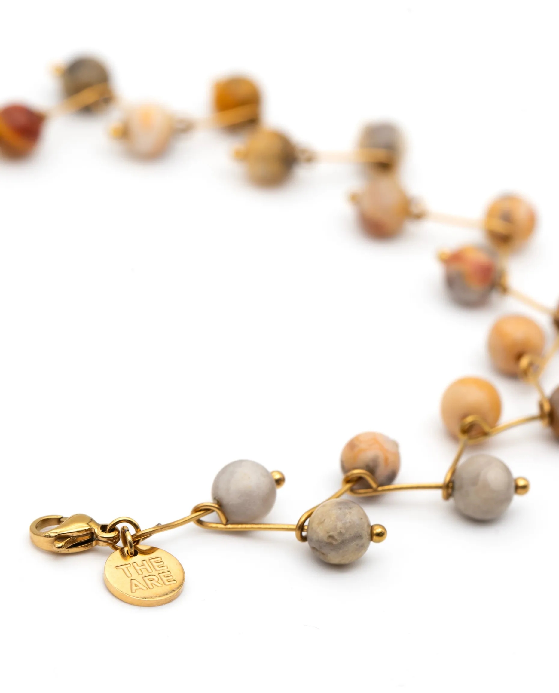 COLLAR ZIGY YELLOW AGATHE · ACERO BAÑO ORO