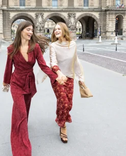 PANTALÓN JULIETTE · BURDEOS