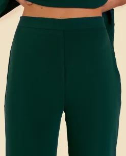 PANTALÓN MRS. OLMOS · VERDE BOTELLA