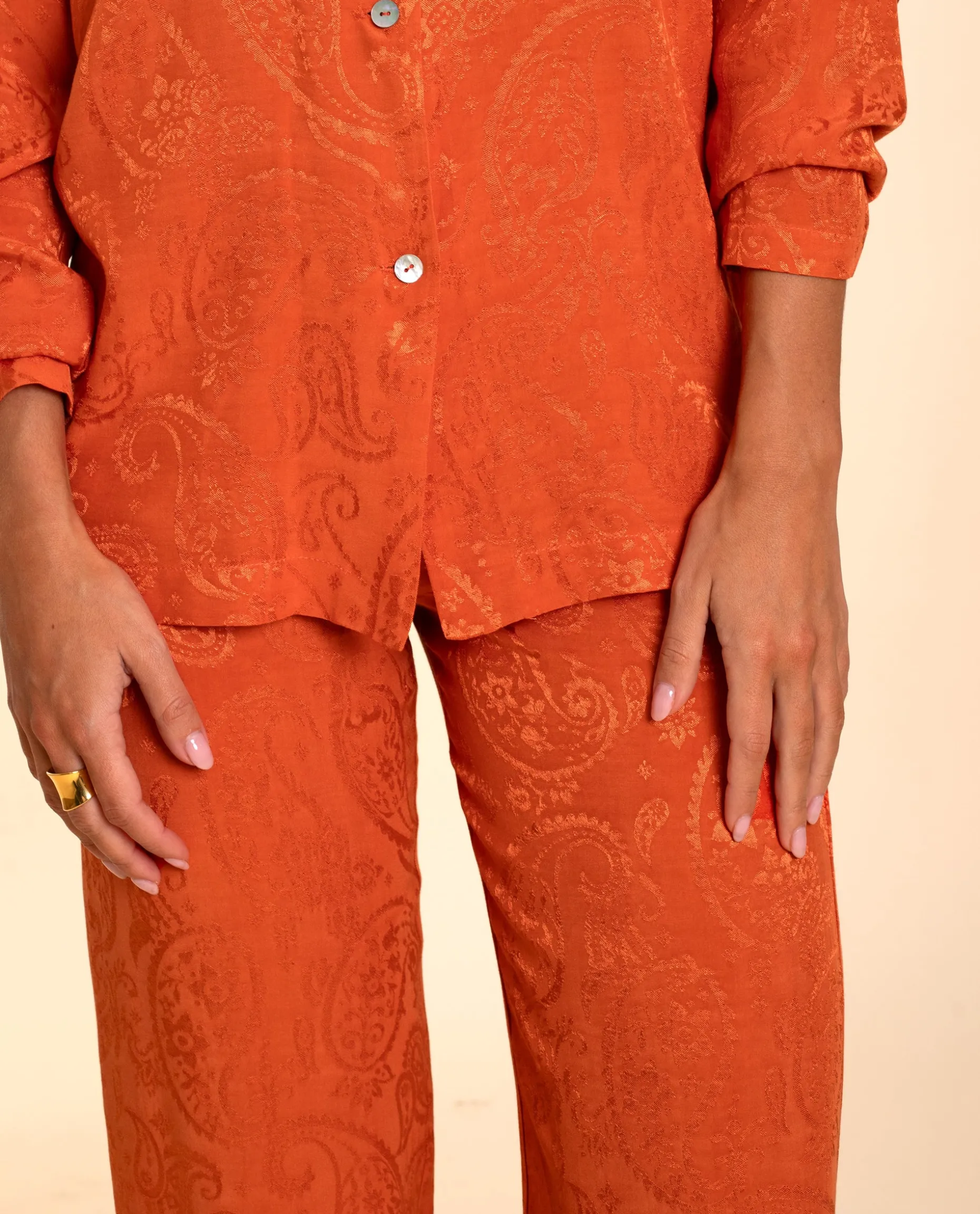 PANTALÓN MRS. ZAHERA · TERRACOTA