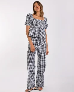 PANTALÓN RITA · NEGRO Y BLANCO