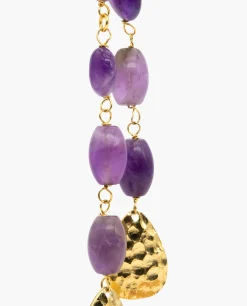 PENDIENTES DREAM DUO AMETHYST · BAÑO ORO