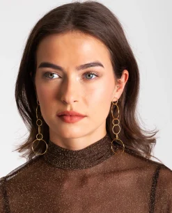 PENDIENTES LOOPS · BAÑO ORO