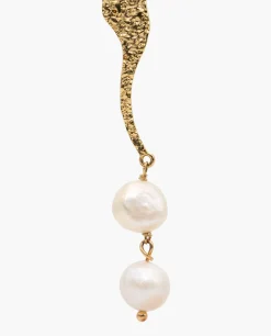 PENDIENTES SACRED PEARLS · BAÑO ORO