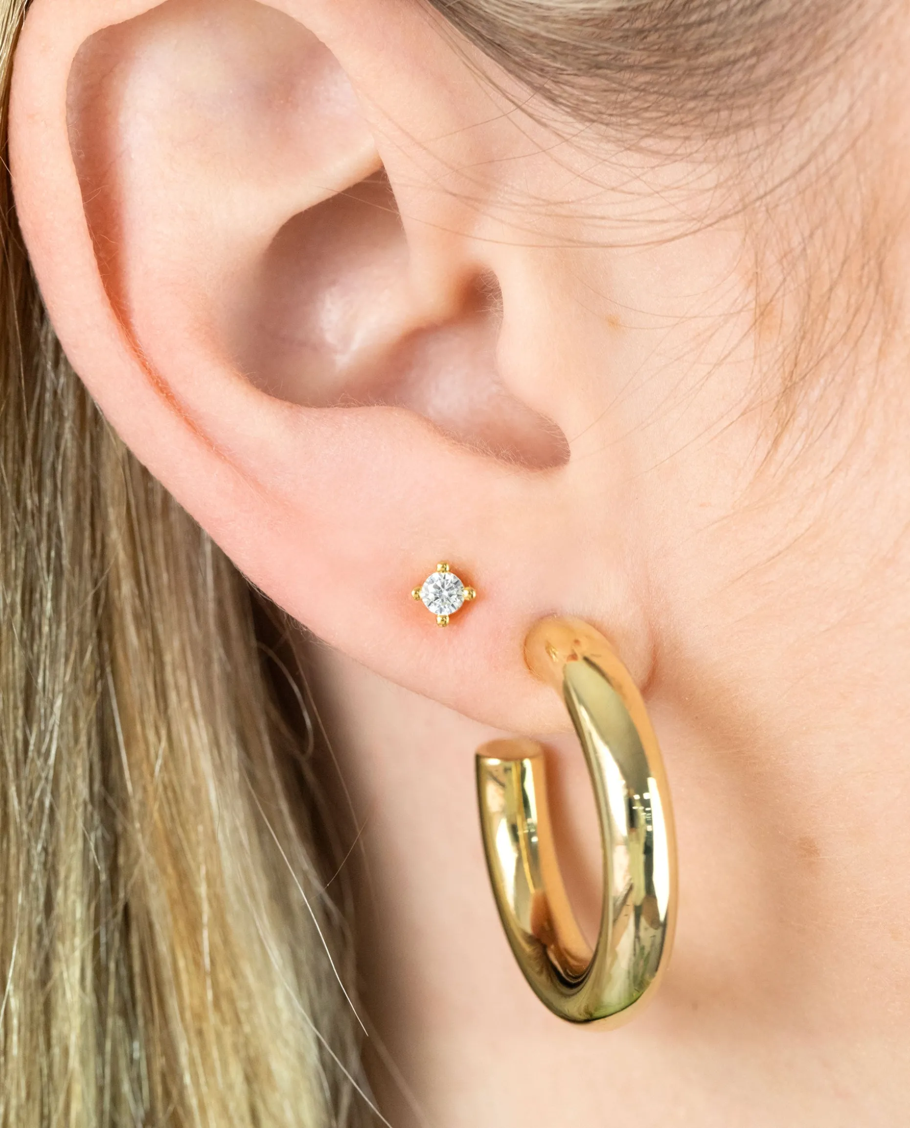 PIERCING SPARK · PLATA BAÑO ORO