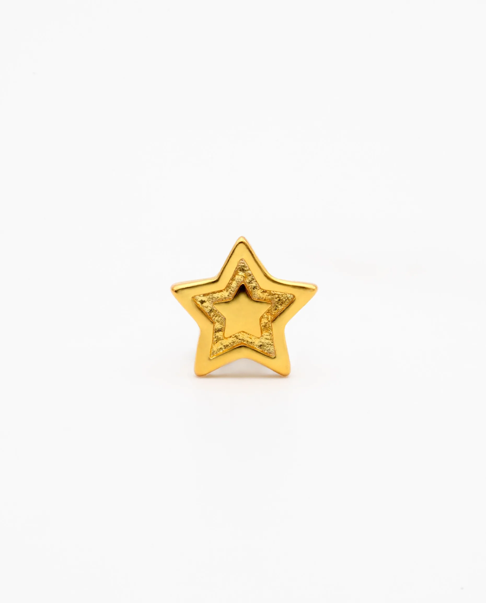 PIERCING STAR · PLATA BAÑO ORO