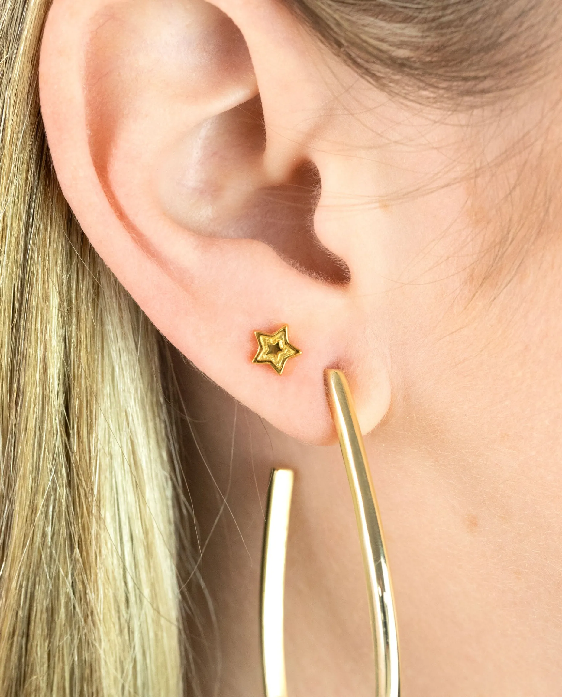 PIERCING STAR · PLATA BAÑO ORO