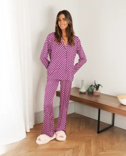 PIJAMA SILKY PILLOWS · CAMISA LARGA