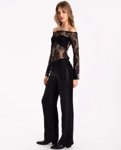 TOP LACE GRACE · NEGRO