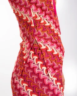 TOP MARIANA · ROJO Y FUCSIA