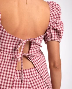 TOP RITA · BURDEOS Y ROSA