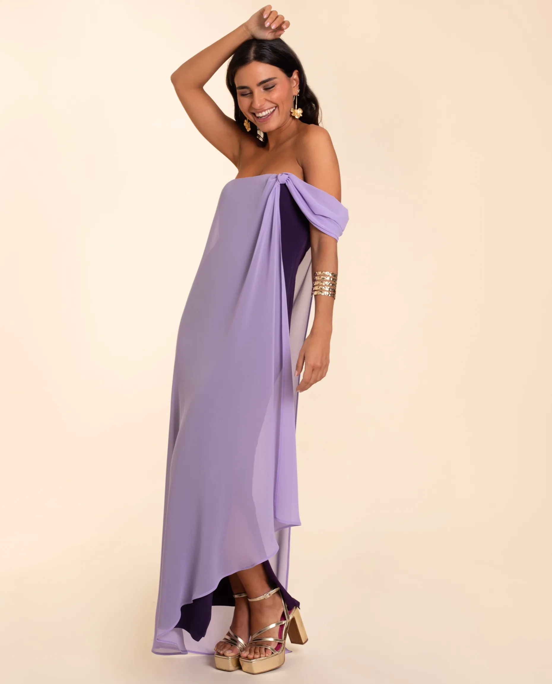 VESTIDO ALMERÍA · MORADO Y LILA