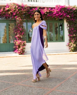VESTIDO ALMERÍA · MORADO Y LILA