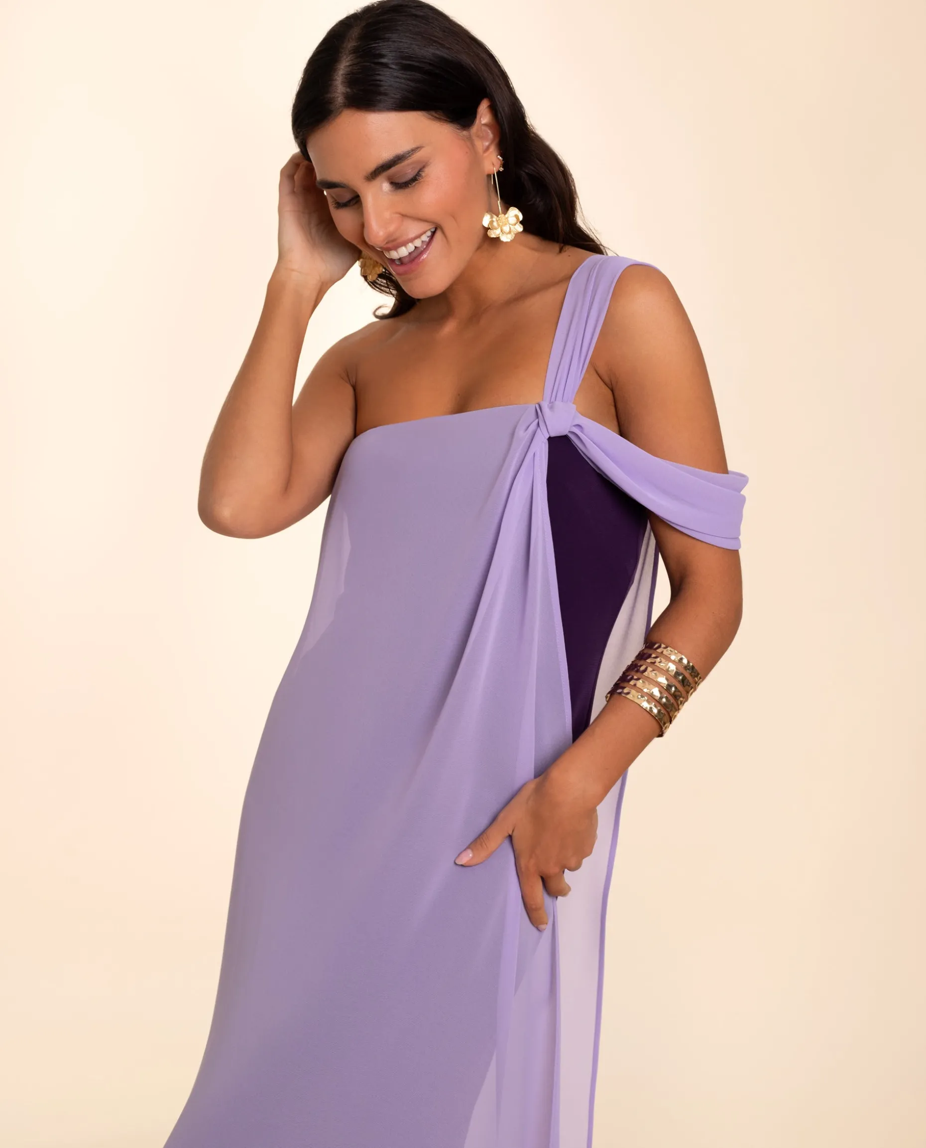 VESTIDO ALMERÍA · MORADO Y LILA
