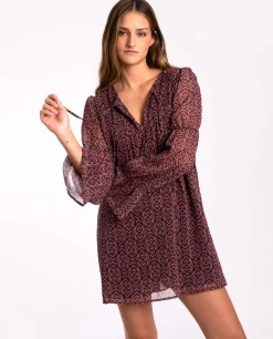 VESTIDO BREEZY AVENUE · MARRÓN